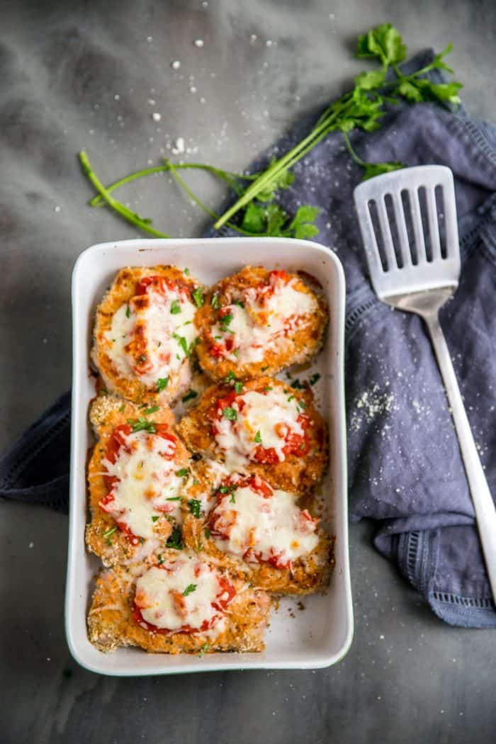 baked pork chops with spatula