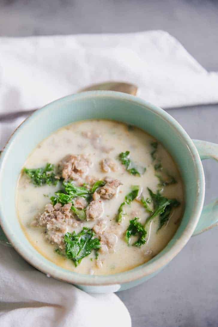 Potato, Sausage and Kale Soup