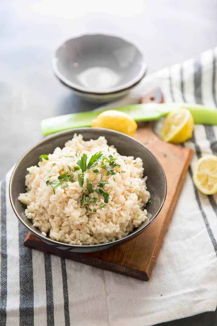Lemon Risotto in a bowl
