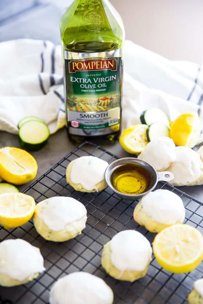 Zucchini cookies with olive oil