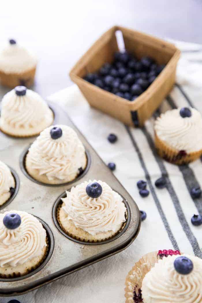 Blueberry Cupcakes One cupcake image