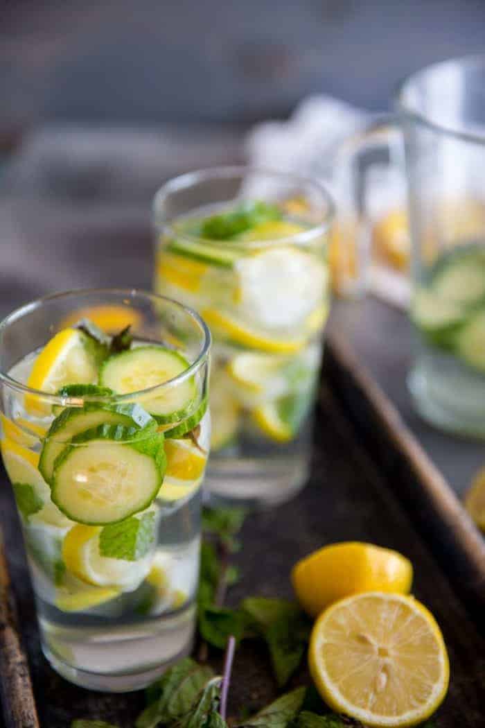 Detox Cucumber Lemon Water With Mint Lemons For Lulu 2548