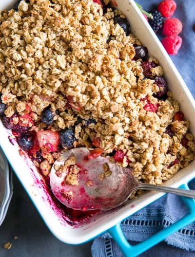 Mixed berry crumble