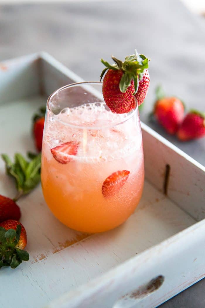 grapefruit cocktail close up