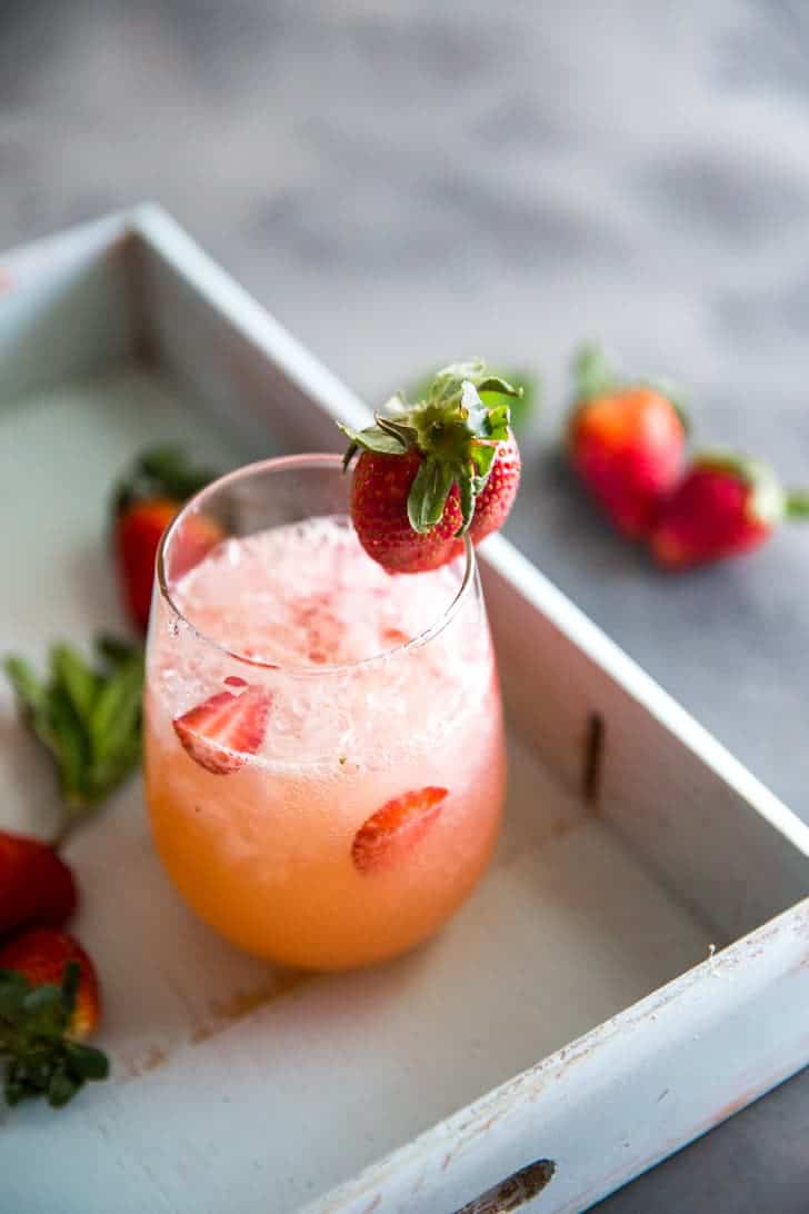 Strawberry Grapefruit Vodka Cocktail