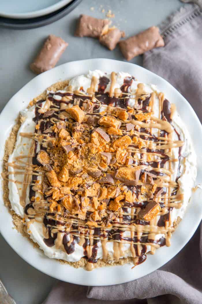 Butterfinger pie whole