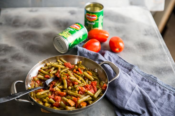 Healthy Greek Green Beans