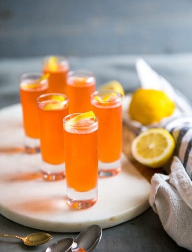 jello shots with lemon twist