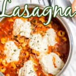skillet lasagna image