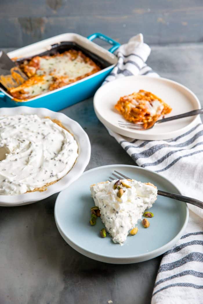 Cannoli cheesecake with lasagna