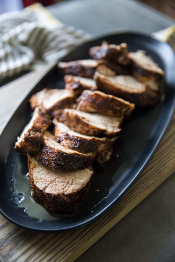Pork tenderloin roast with rub