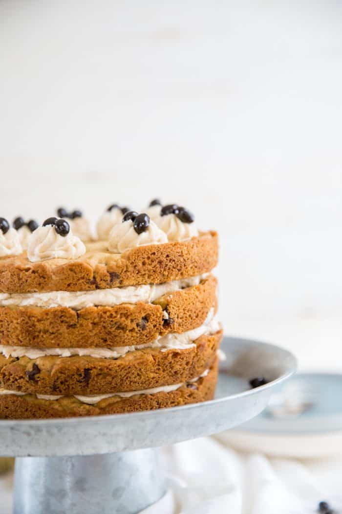 chocolate chip cake 4 layers