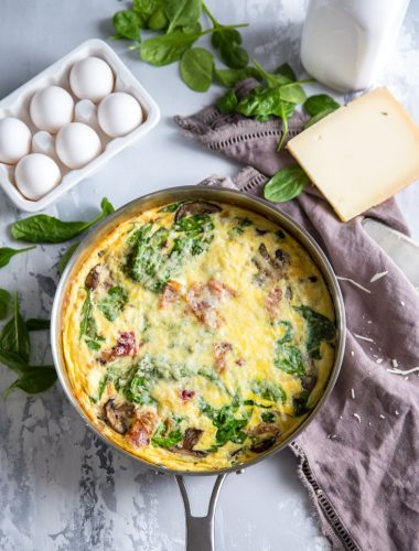 spinach Frittata whole skillet