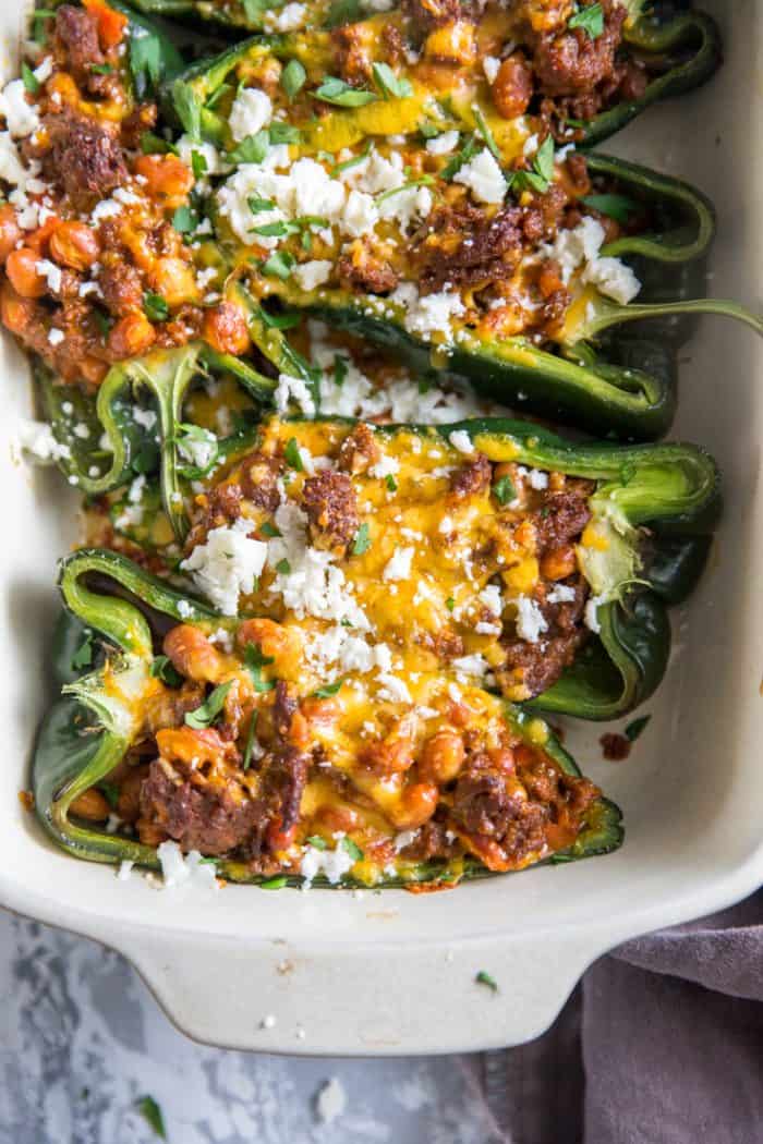 stuffed poblano peppers with quest fresco
