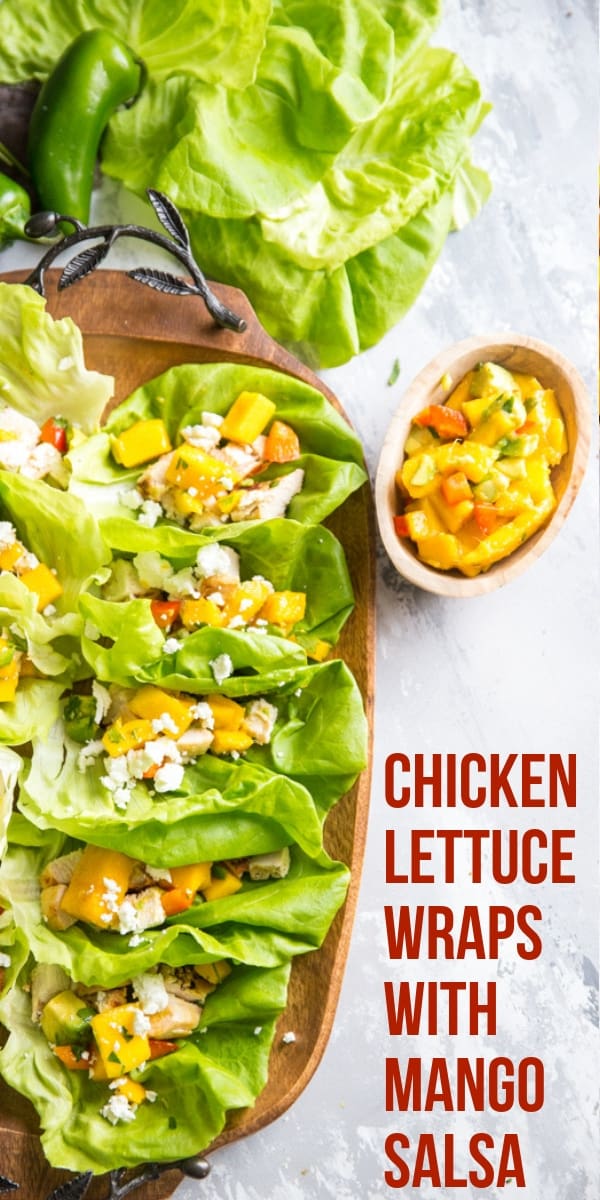 chicken lettuce wraps salsa on the side