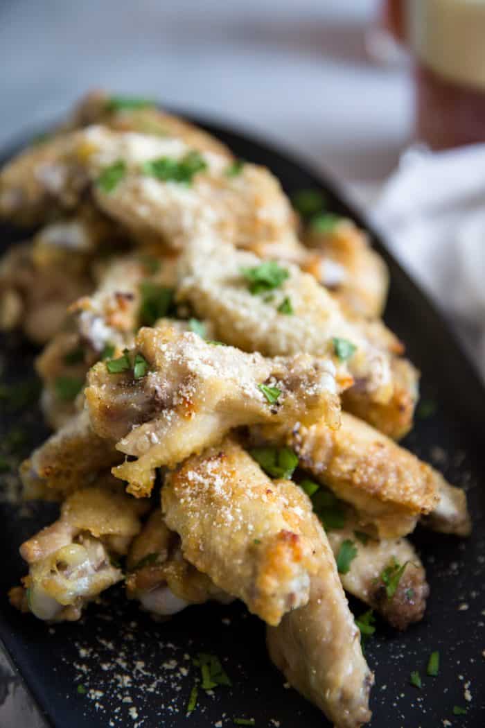 Garlic Parmesan Dry Rub Chicken wing recipe