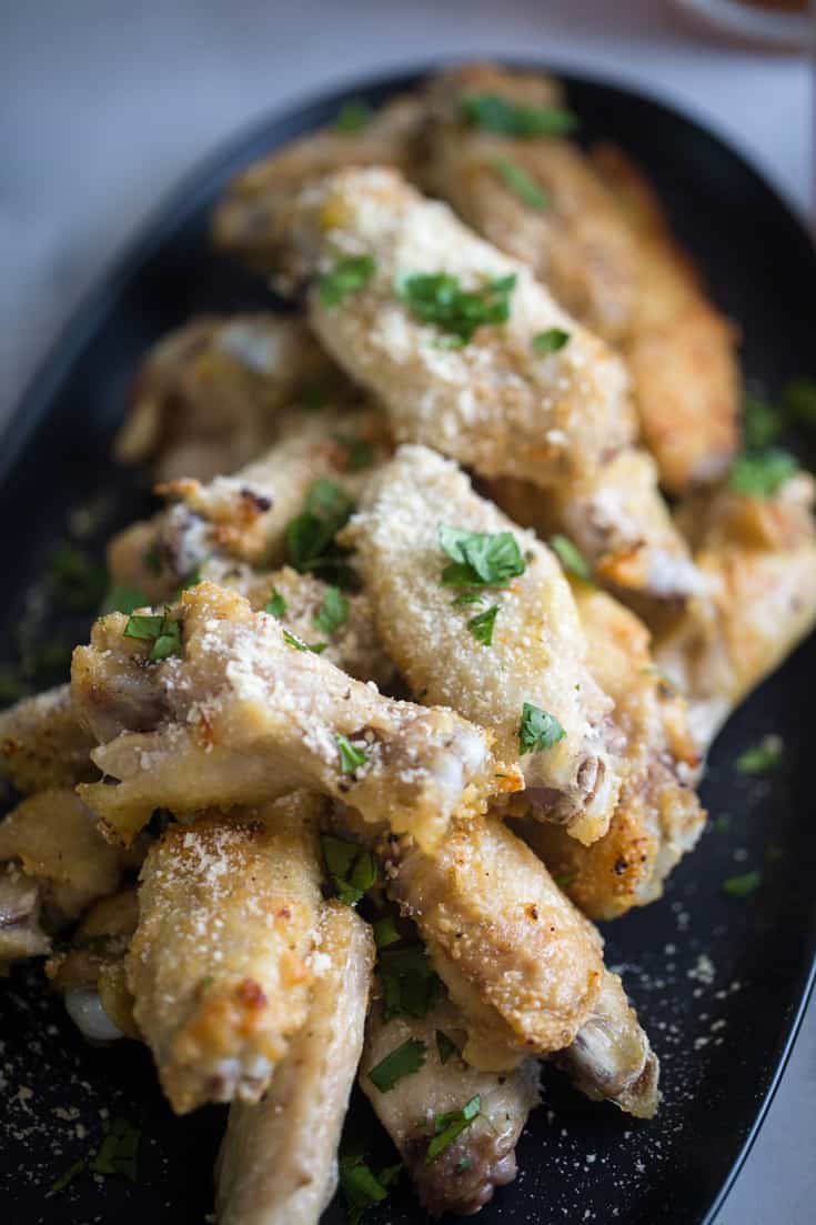 Garlic Parmesan Dry Rub Wings - LemonsforLulu.com