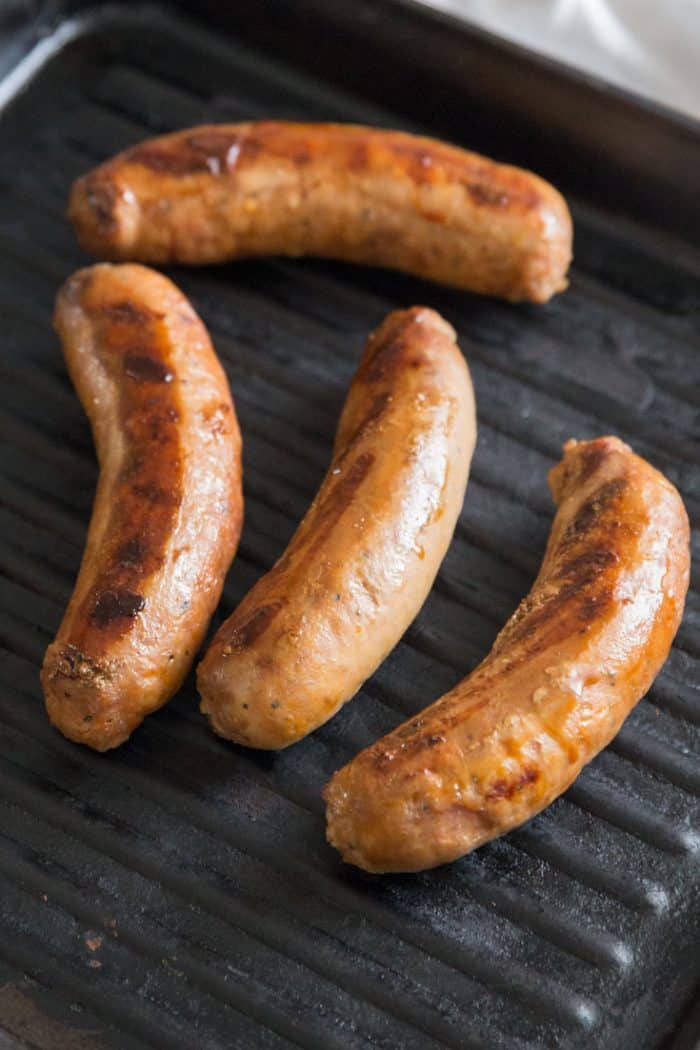 Grilled Italian Turkey Sausages