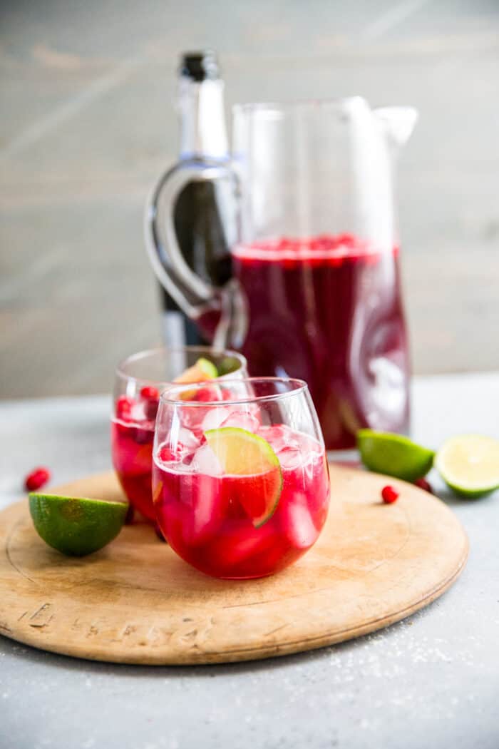 cranberry champagne drink