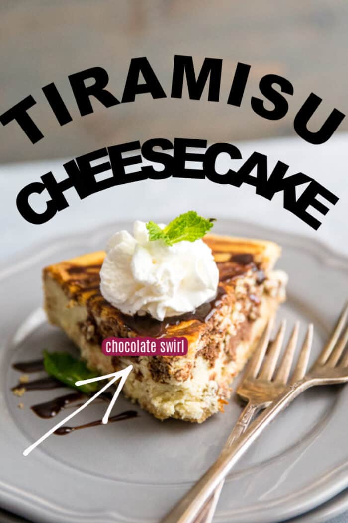Tiramisu cheesecake title