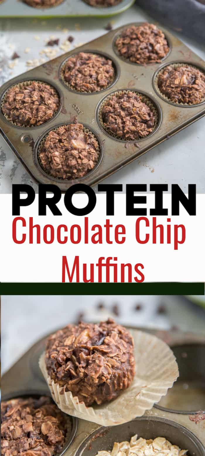 protein chocolate chip muffins title