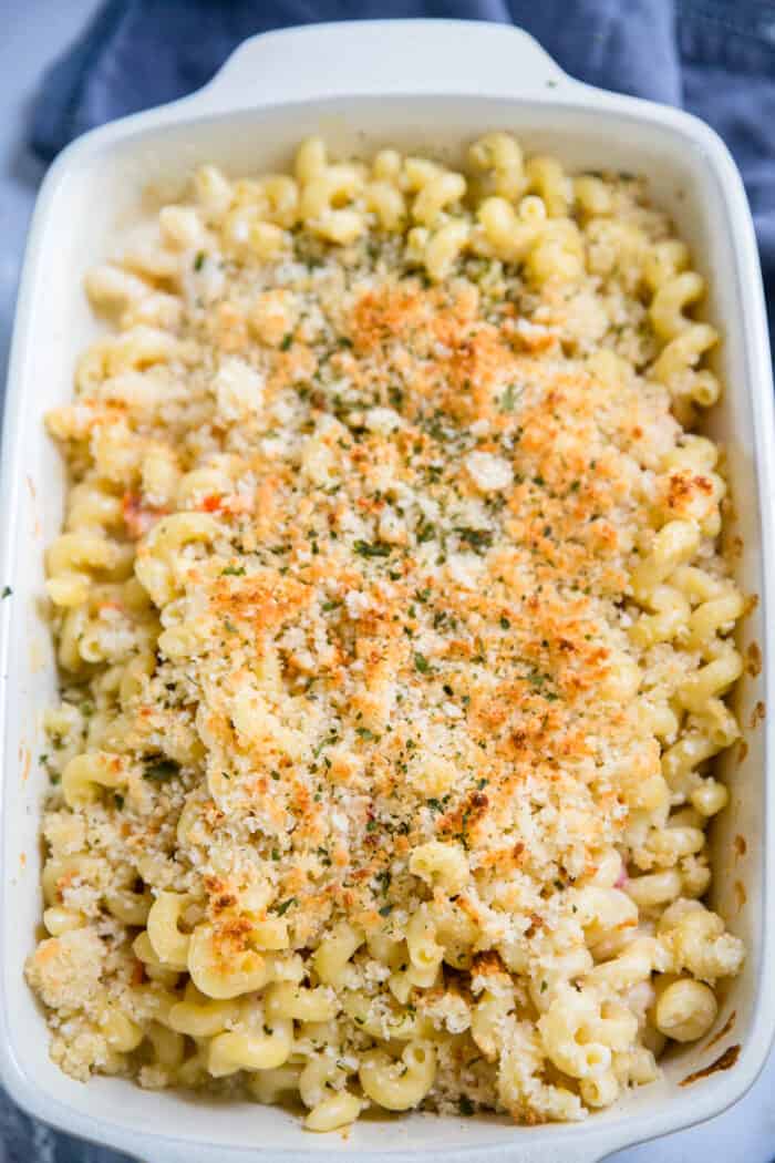 lobster mac and cheese whole dish