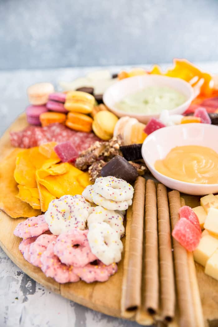 charcuterie platter with cookies