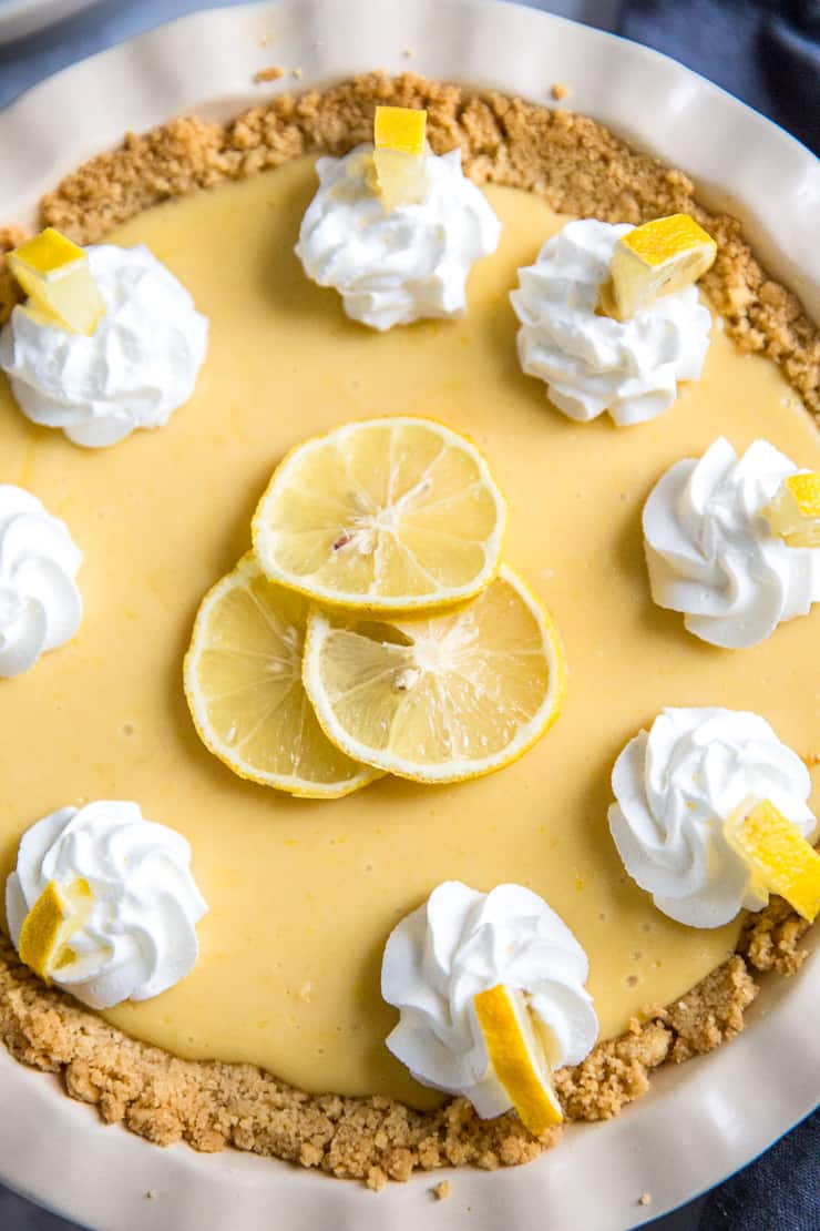 lemon pie close up