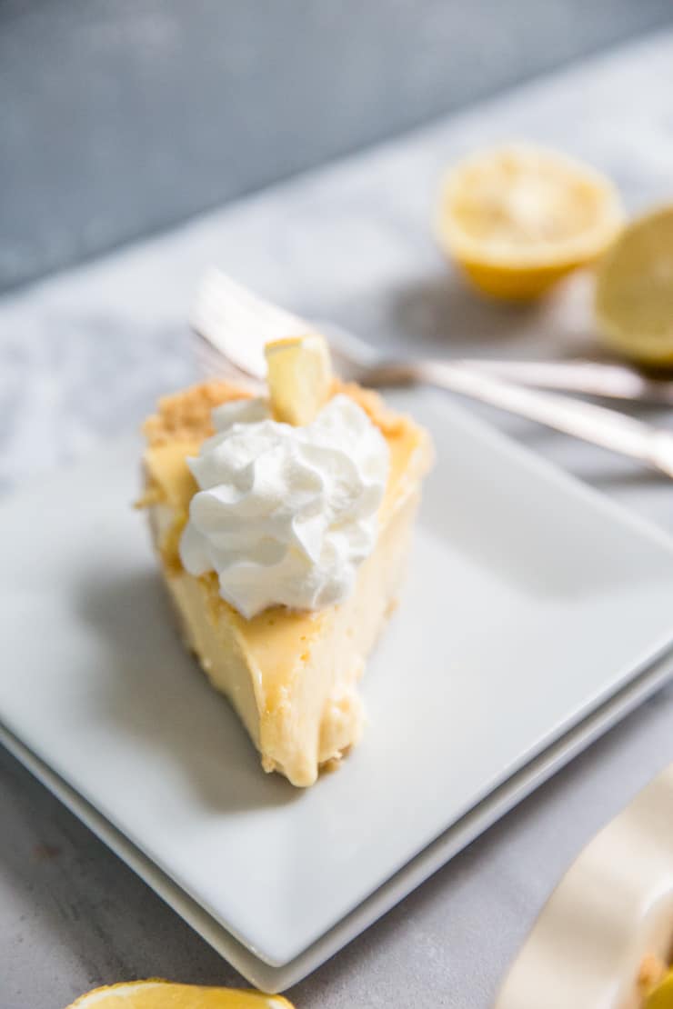 lemon pie single slice