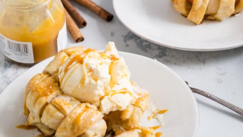 Apples Foster Bread Pudding Recipe - LemonsforLulu.com
