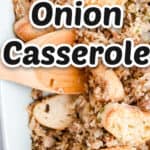 ground beef casserole image with title