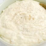 image of a bowl of mashed potatoes