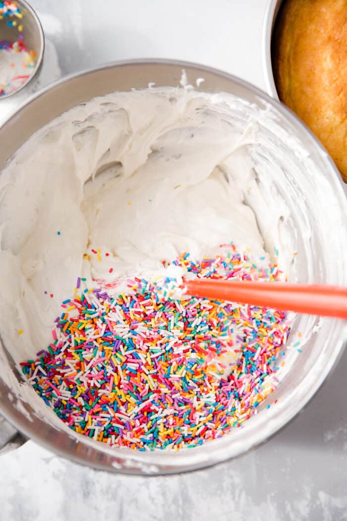frosting with sprinkles