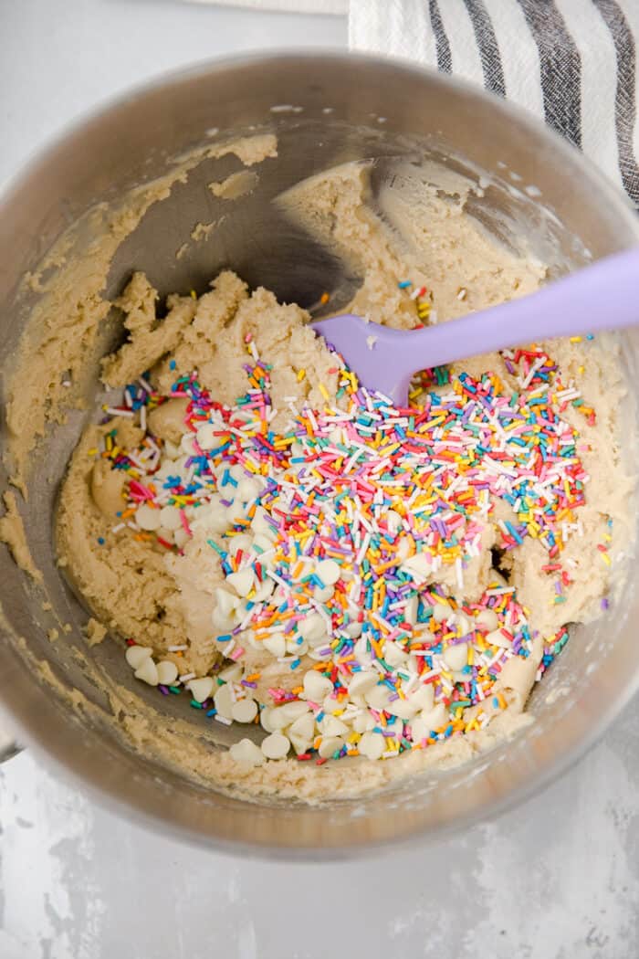 edible cookie dough with sprinkles