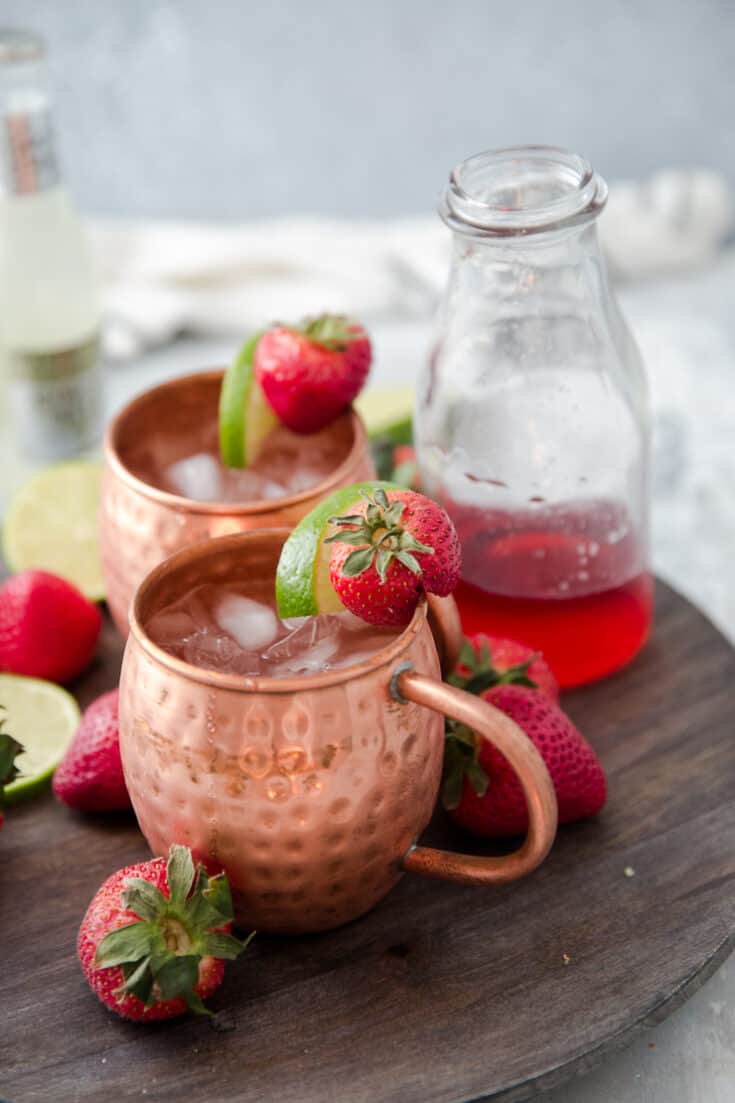 Strawberry Key Lime Moscow Mule