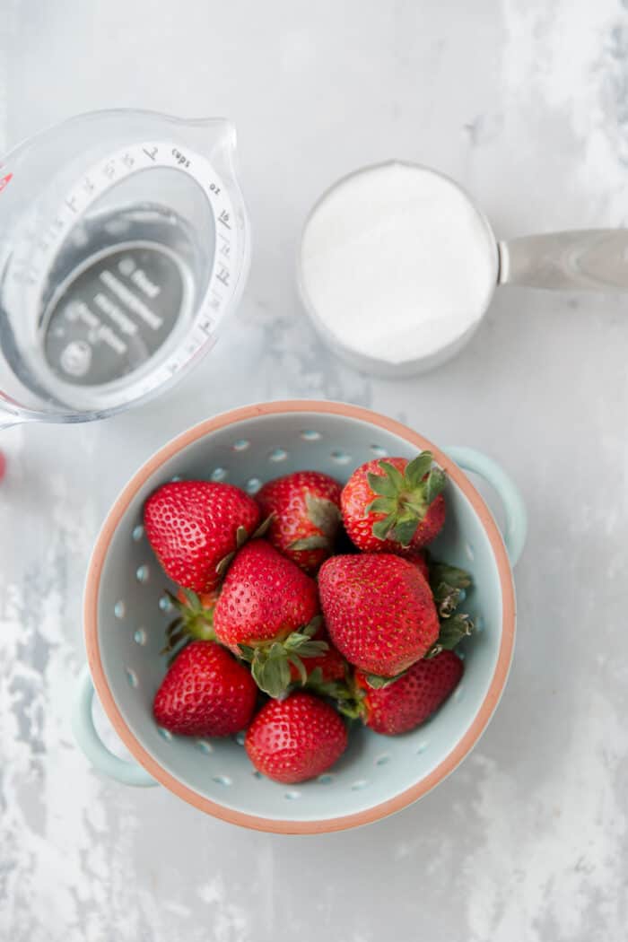 bowl of strawberries