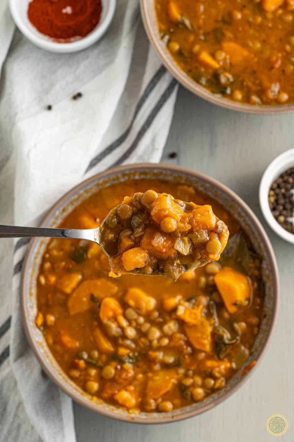 sweet potato lentil soup vegan