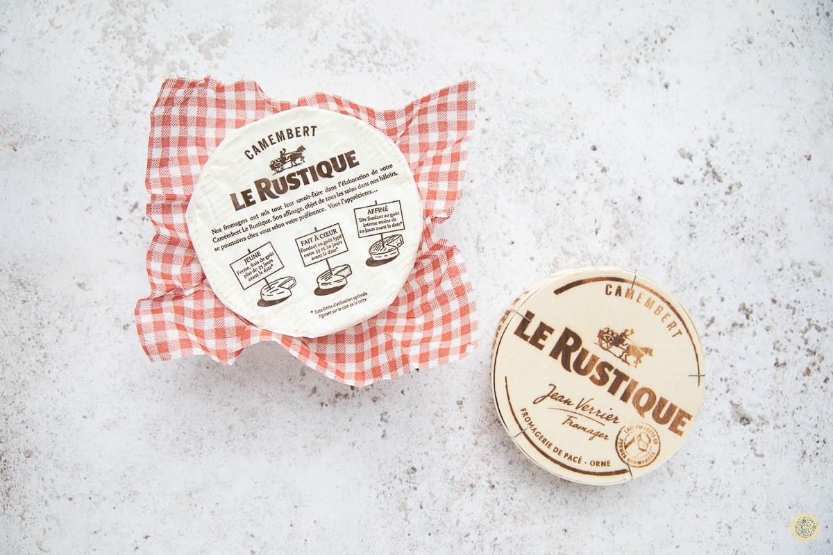 Unwrap your camembert cheese and remove the plastic packaging