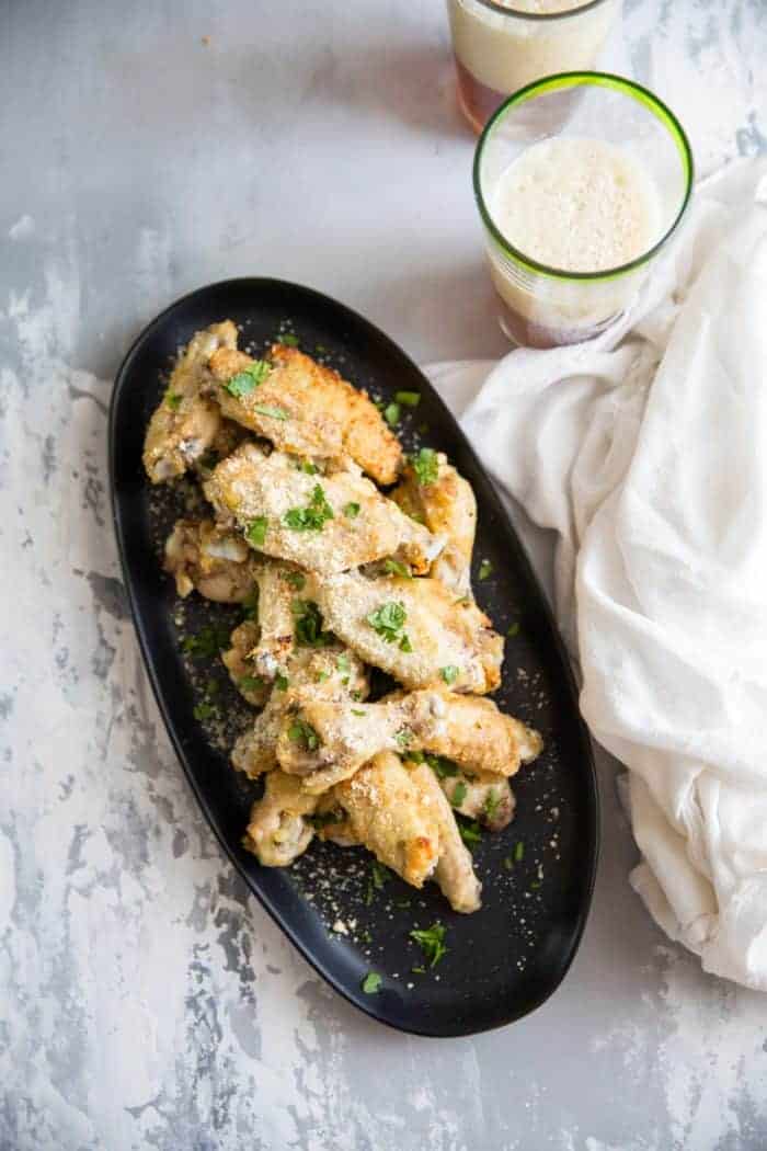 Garlic Parmesan Wings Appetizer Recipe