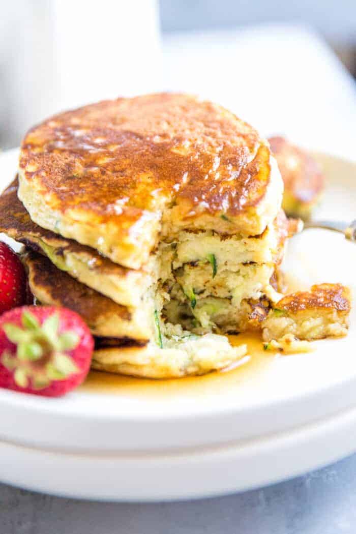 Lemon Ricotta Zucchini Pancakes