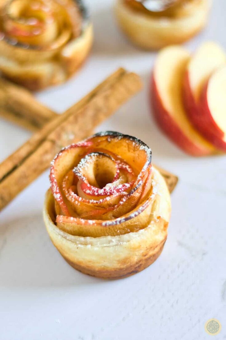 Vegan Apple Rose Tartlets