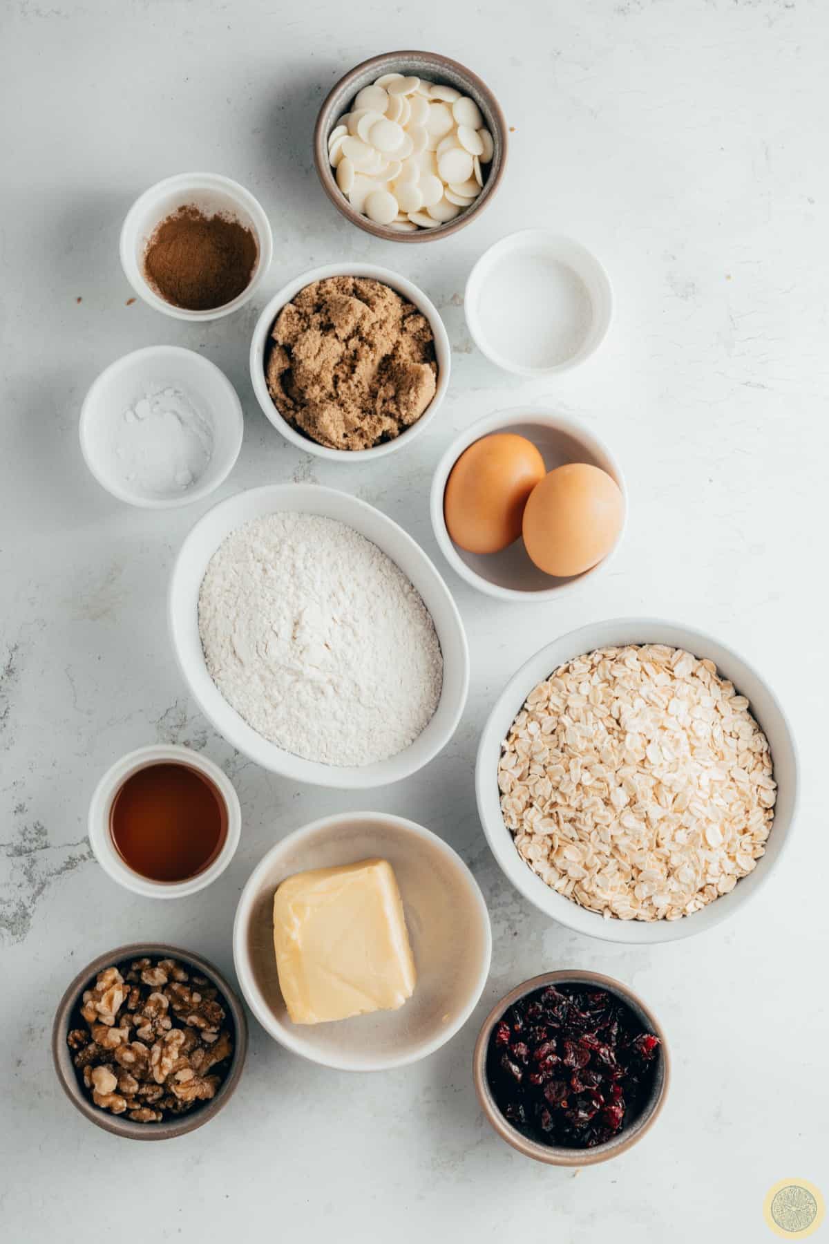 Oatmeal Cranberry Cookies ingredients