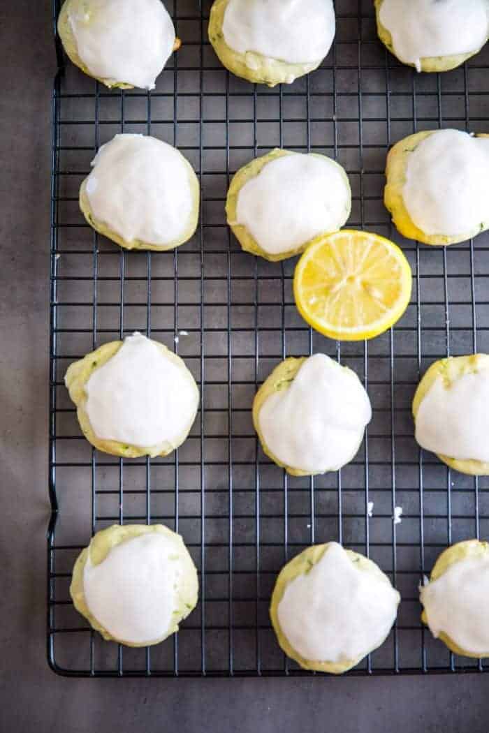 Olive Oil and Lemon Zucchini Cookies