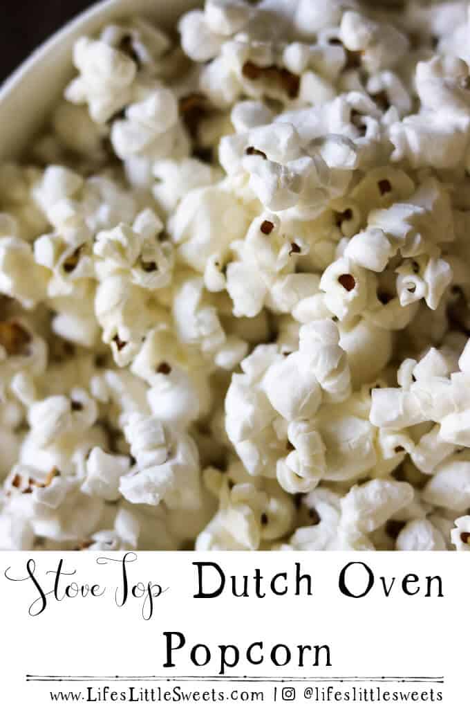 Stove Top Dutch Oven Popcorn