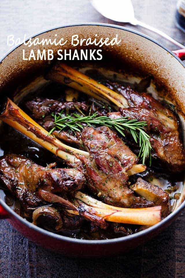 Balsamic Braised Lamb Shanks