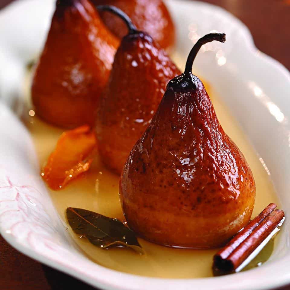 Riesling Baked Pears