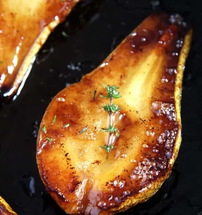 Roasted Pears with Balsamic and Honey