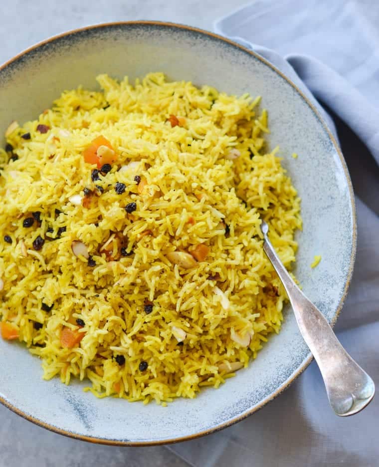 Basmati Rice Pilaf with Fruit and Almonds