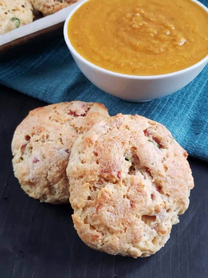 Ham and Cheese Sourdough Scones