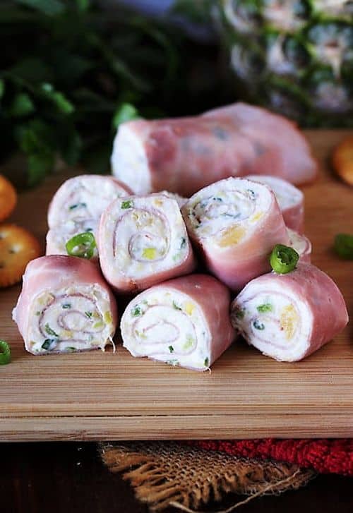 Pineapple and Ham Roll-Ups